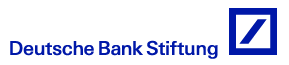 Schriftzug Deutsche Bank Stiftung in blau