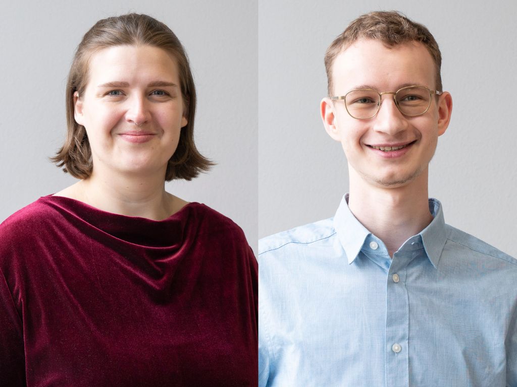 zwei junge Personen im Portrait